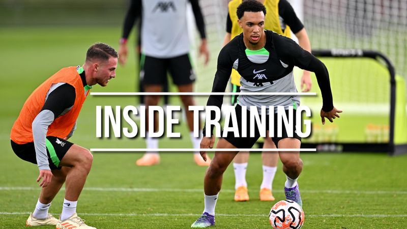 INSIDE TRAINING  The squad continue pre-season at adidas HQ